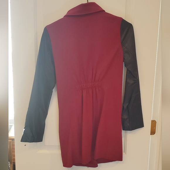 Wool & Faux Leather Jacket - Picture 3 of 7